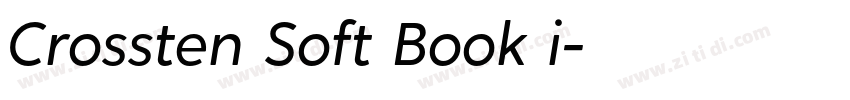 Crossten Soft Book i字体转换